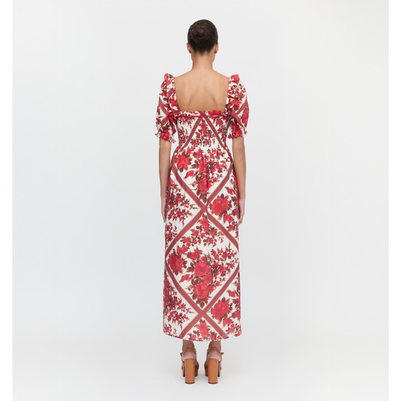 Hill House Home The Scarlett Nap Dress - Red Diamond Rose Size SRed Diamond Rose - Picture 3 of 3